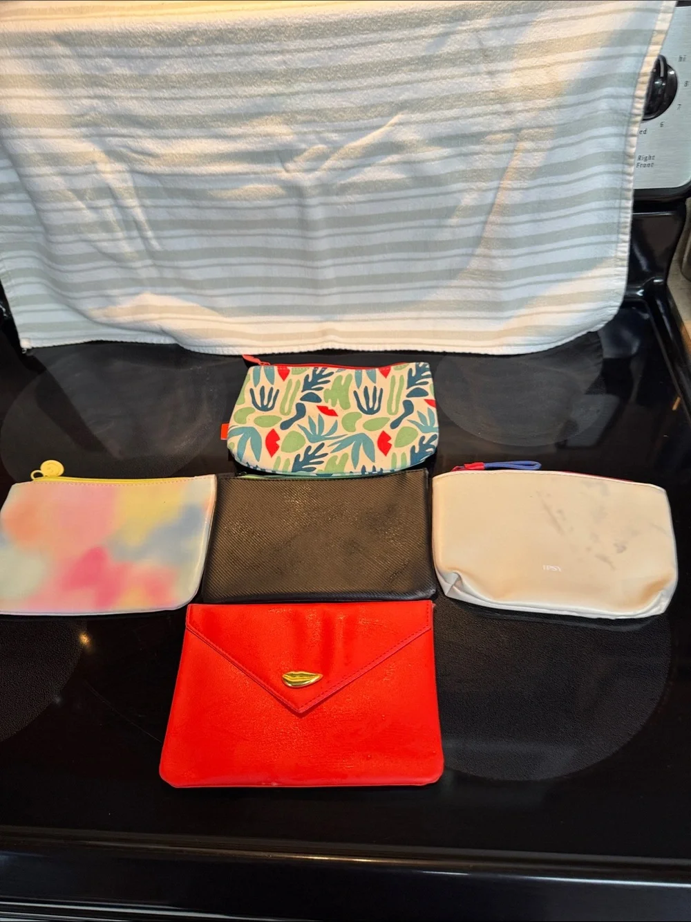 Assorted Women's Zip Pouches - IPSY Lot of 5